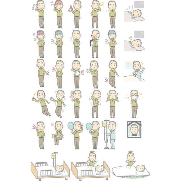 Espressiva Clipart Vector Set - SVG & PNG Illustrazioni Espressiva Clipart Vector Set - SVG & PNG Illustrazioni