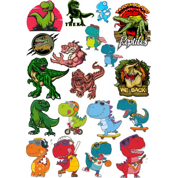 Dinosaur Vektor Clipart Sæt
