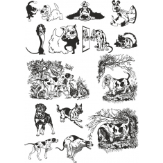 Dog Set: Whimsical Canine s