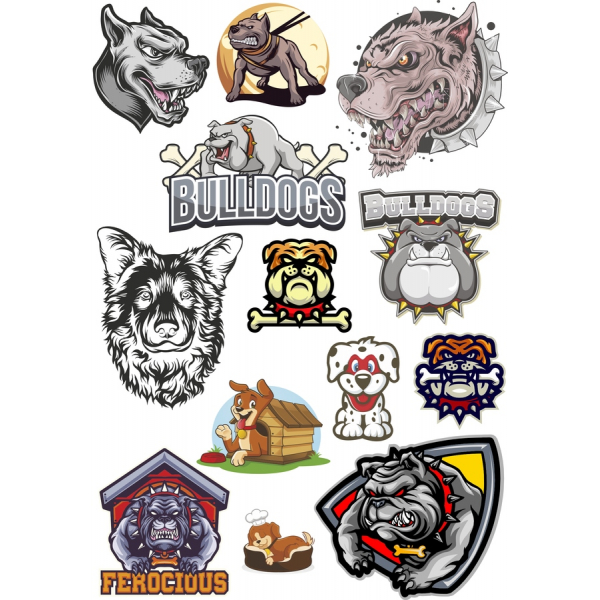 Bulldogs Vektör Küçük Resim Seti-Yüksek Kaliteli SVG ve PNG İllüstrasyonları Bulldogs Vektör Küçük Resim Seti-Yüksek Kaliteli SVG ve PNG İllüstrasyonları