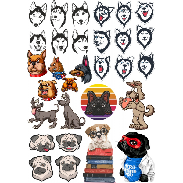 Hunde-Elskere Vektor Clipart Bundt Hunde-Elskere Vektor Clipart Bundt
