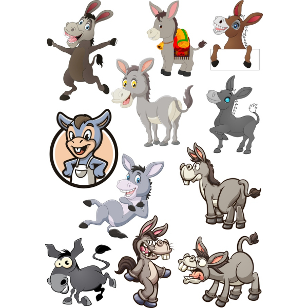 バClipartベクトルセット-遊び心満載のイラスト