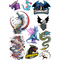Dragon Bundle - Clipart Set with Files