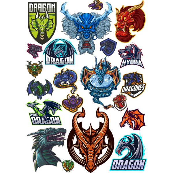 Dragon Vektor Clipart Bundt Dragon Vektor Clipart Bundt