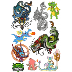 Dragon Bundle - Clipart Set
