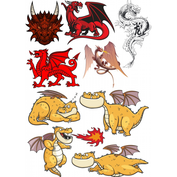 Drak Vektorové Kliparty Bundle - Vysoce Kvalitní SVG a PNG Ilustrace Drak Vektorové Kliparty Bundle - Vysoce Kvalitní SVG a PNG Ilustrace