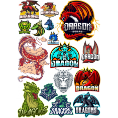 Ultimate Dragon Clipart Bundt