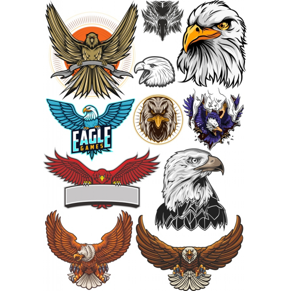 Wektor zbiory dzieł sztuki Eagle Wektor zbiory dzieł sztuki Eagle