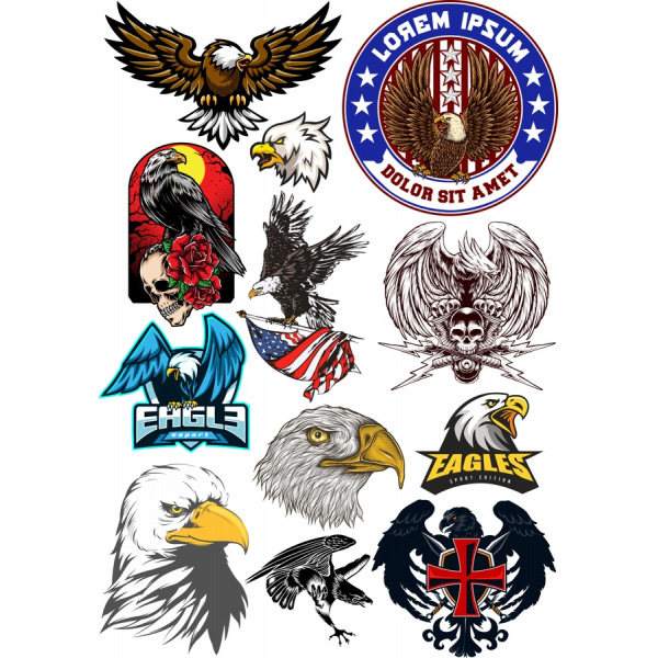 Adler-Vektor-Clipart-Bundle - SVG & PNG-Abbildungen Adler-Vektor-Clipart-Bundle - SVG & PNG-Abbildungen