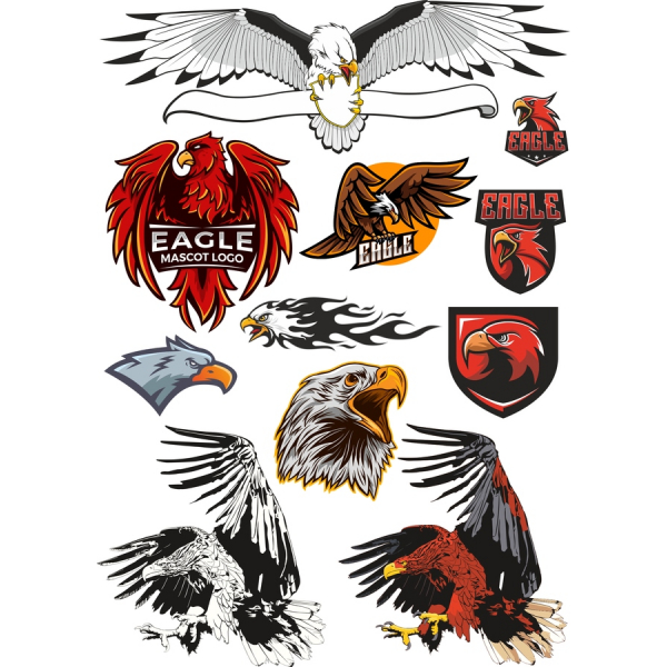 Adler-Vektor-Clipart-Bundle - Hohe-Qualität SVG-und PNG-Dateien