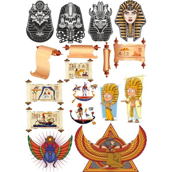 Egyptian Themed Vector Clipart Bundle Egyptian Themed Vector Clipart Bundle