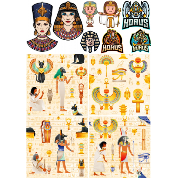 Vana-Egiptuse Vektori Illustratsioonid Liit Vana-Egiptuse Vektori Illustratsioonid Liit