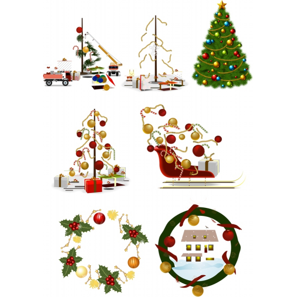 Bundel Clipart Vektor Natal-Rayakan Musim dengan Penuh Gaya! Bundel Clipart Vektor Natal-Rayakan Musim dengan Penuh Gaya!