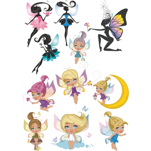 Fairy Vector Clipart Set - Capricioasă Ilustrații pentru Proiecte Creative Fairy Vector Clipart Set - Capricioasă Ilustrații pentru Proiecte Creative