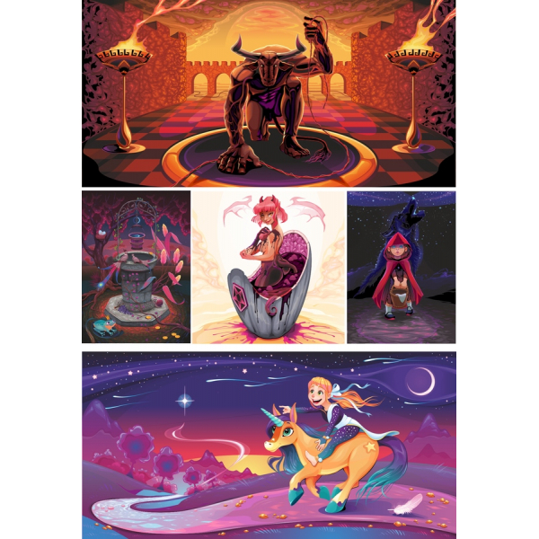 Fantasy Vektorové Ilustrace Bundle - SVG A PNG Kliparty Fantasy Vektorové Ilustrace Bundle - SVG A PNG Kliparty