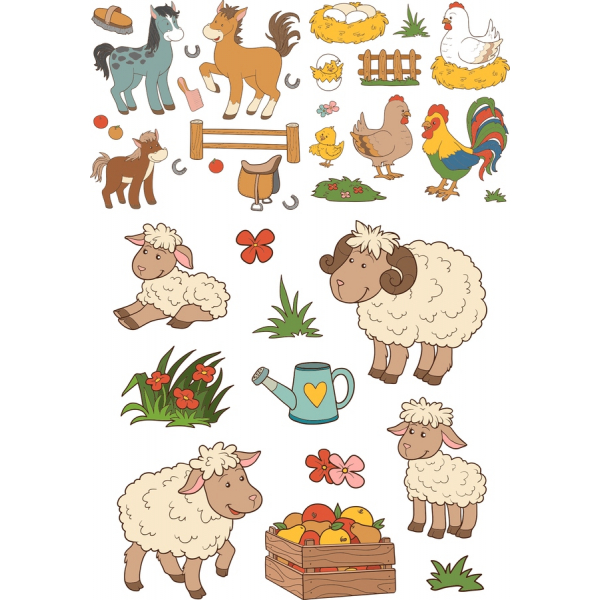 Livet På Landet Vektor Clipart Bundt Livet På Landet Vektor Clipart Bundt
