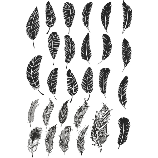 Plume Vector Collection Élégante et Polyvalente Clipart Set Plume Vector Collection Élégante et Polyvalente Clipart Set