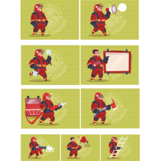  Firefighter Clipart Bundle