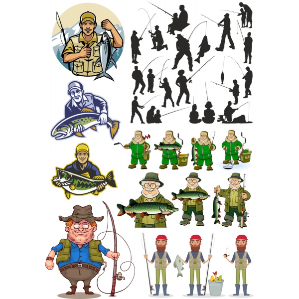 Rybářské Vektor Klipart Bundle - Vysoce Kvalitní SVG A PNG Ilustrace Rybářské Vektor Klipart Bundle - Vysoce Kvalitní SVG A PNG Ilustrace