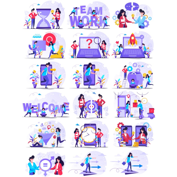 Vektor Clipart Sæt - Høj Kvalitet SVG-og PNG-Illustrationer Vektor Clipart Sæt - Høj Kvalitet SVG-og PNG-Illustrationer