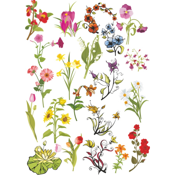 Floral Vector Clipart Bundle Floral Vector Clipart Bundle