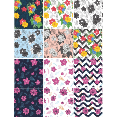 Vibrant Floral Patterns Collection - Bundle