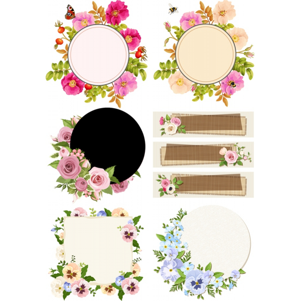 สอนจัดดอกไม้เด็กๆเขา Clipart เว็กเตอตั้งค่า-SVG และ PNG Illustrations