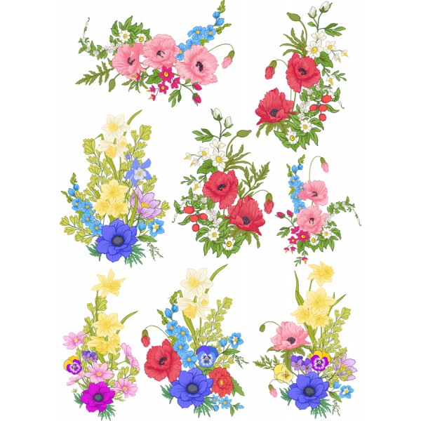 گل Clipart, Collection - ظریف تصاویر وکتور گل Clipart, Collection - ظریف تصاویر وکتور