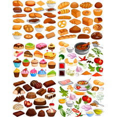 Alimentari e Pasticceria Set: Bundle
