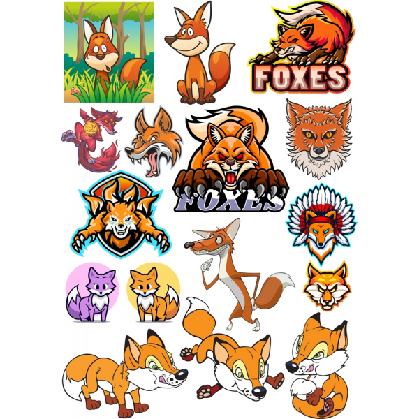 Fox Vektor-Clipart-Bundle - Hohe-Qualität SVG & PNG-Dateien Fox Vektor-Clipart-Bundle - Hohe-Qualität SVG & PNG-Dateien