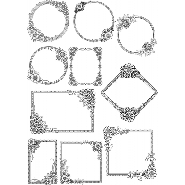 ດອກເຟຣ Vector Clipart ມັດ