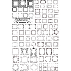 Bundel Clipart Bingkai Elegan - 100 s Unik