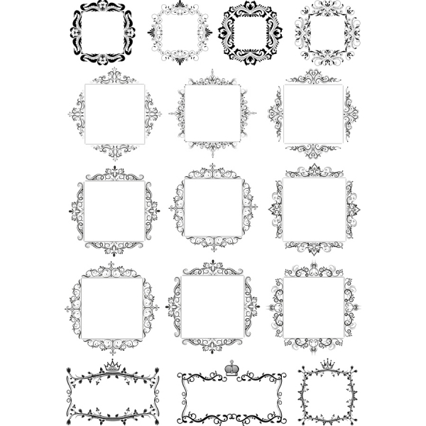 Vintage Frame Vector Clipart بسته نرم افزاری Vintage Frame Vector Clipart بسته نرم افزاری