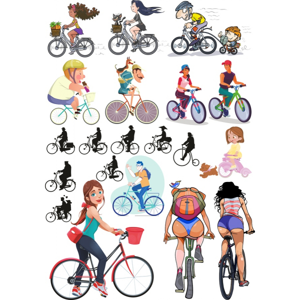 Vector Bicycle Clipart Bundle - Elevate Your Designs with Dynamic Illustrations Vector Bicycle Clipart Bundle - Elevate Your Designs with Dynamic Illustrations