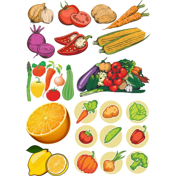سبزی Vector Clipart بسته نرم افزاری - تولید تصاویر