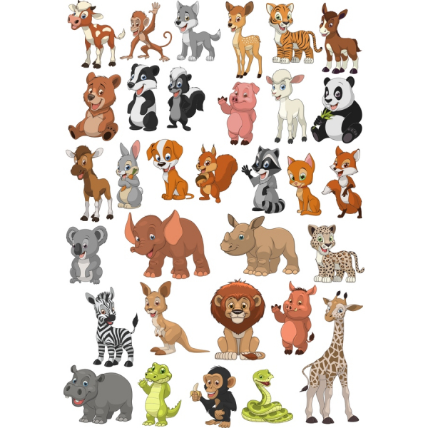 Animal Friends Vector Clipart Bundle Animal Friends Vector Clipart Bundle