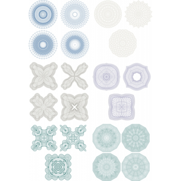 Κομψό Mandala Clipart Set - Διάνυσμα Εικονογράφηση Κομψό Mandala Clipart Set - Διάνυσμα Εικονογράφηση