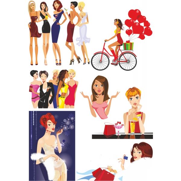 Chic ሴቶች ቅድሚያ Clipart ስብስብ - ስምዎ የሚሰጡዋቸውን Chic ሴቶች ቅድሚያ Clipart ስብስብ - ስምዎ የሚሰጡዋቸውን