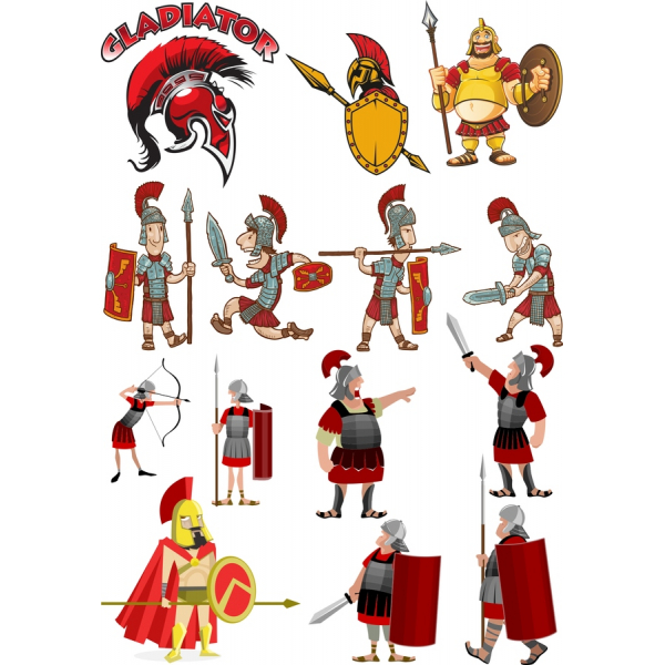 Gladiatore Vettoriale Clipart Bundle - SVG & File PNG Gladiatore Vettoriale Clipart Bundle - SVG & File PNG