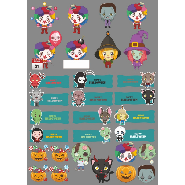 Halloween Vector Illustratie Set Halloween Vector Illustratie Set