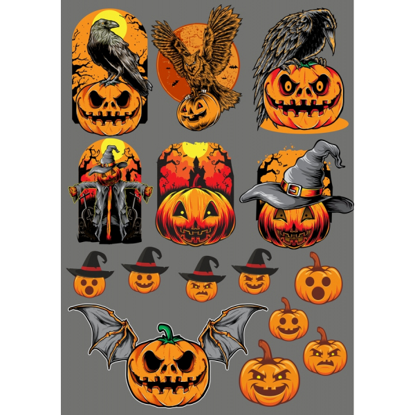 Halloween Vector Clipart Set - Infricosator Ilustrații pentru Proiectele Tale Creative Halloween Vector Clipart Set - Infricosator Ilustrații pentru Proiectele Tale Creative