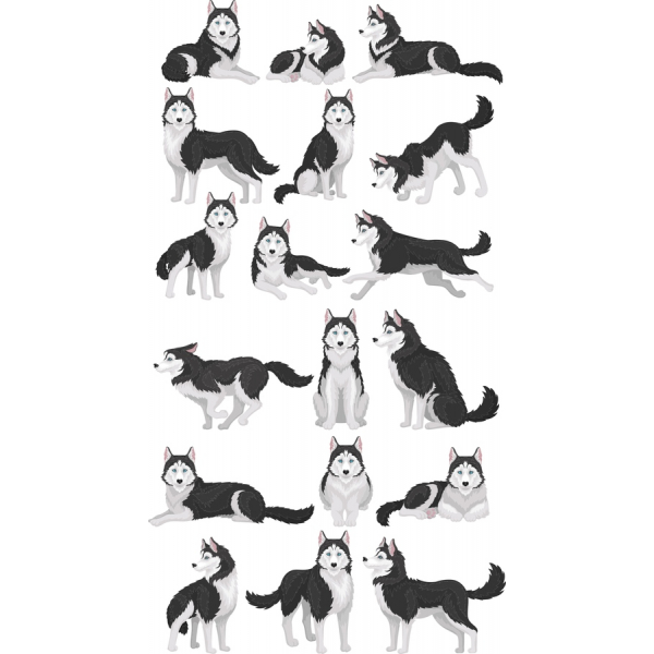 Husky Vector Clipart Set - High-Quality SVG & PNG Illustrations Husky Vector Clipart Set - High-Quality SVG & PNG Illustrations