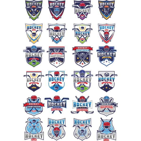 Hockey Vector Clipart Bundle - 24 Unique Designs for Teams and Tournaments Hockey Vector Clipart Bundle - 24 Unique Designs for Teams and Tournaments