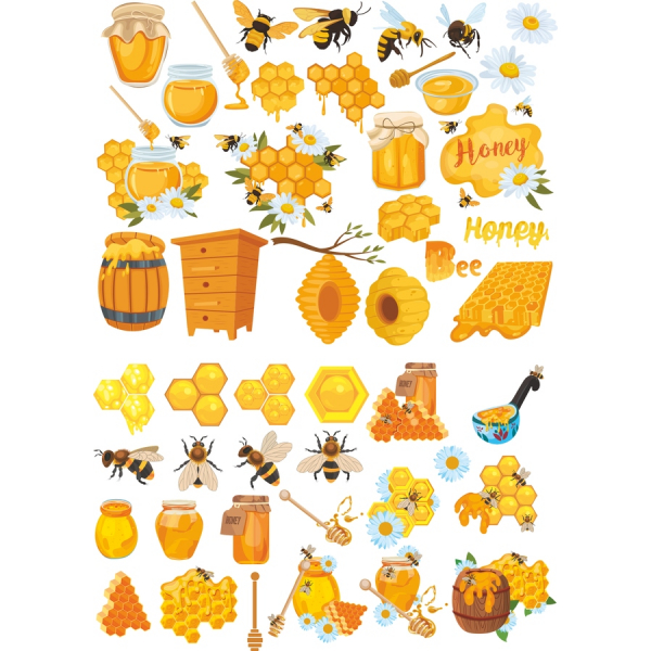 Honey Bee Vector Clipart Set - Sweeten Your Designs!