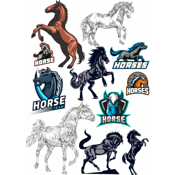 ม้าเว็กเตอ Clipart ตั้งค่า-ไฮ-คุณภาพ SVG&PNG Illustrations ม้าเว็กเตอ Clipart ตั้งค่า-ไฮ-คุณภาพ SVG&PNG Illustrations