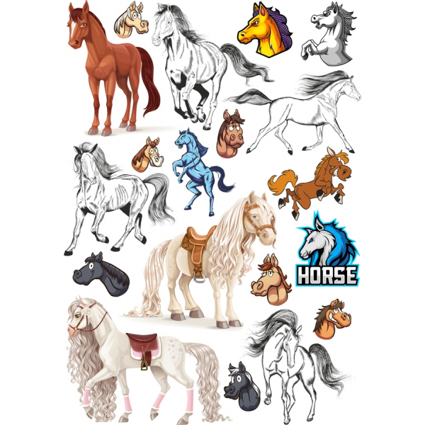 สุดยอดม้าเว็กเตอ Clipart สวมเสื้อกันหนาวได้ สุดยอดม้าเว็กเตอ Clipart สวมเสื้อกันหนาวได้
