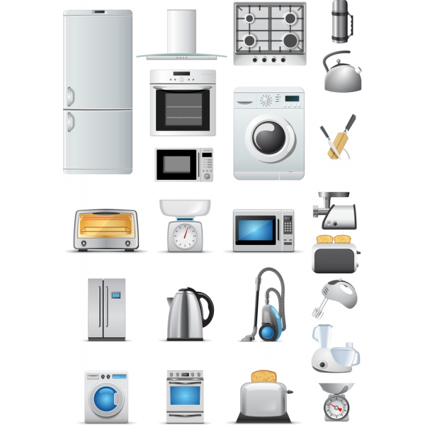 Premium Kitchen Appliances Vector Set - SVG & PNG Files