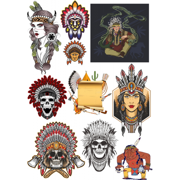 Bundel Clipart Vektor Bertema Penduduk Asli Amerika Bundel Clipart Vektor Bertema Penduduk Asli Amerika