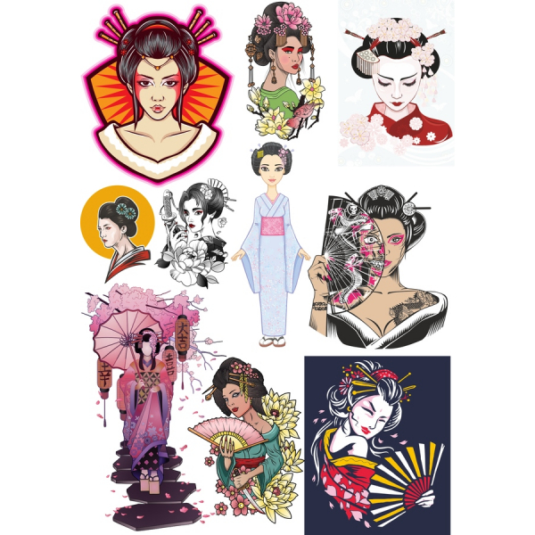 Geisha Véc tơ Chúa Bó - 9 Tuyệt đẹp BONNIE & PNG minh Họa Geisha Véc tơ Chúa Bó - 9 Tuyệt đẹp BONNIE & PNG minh Họa