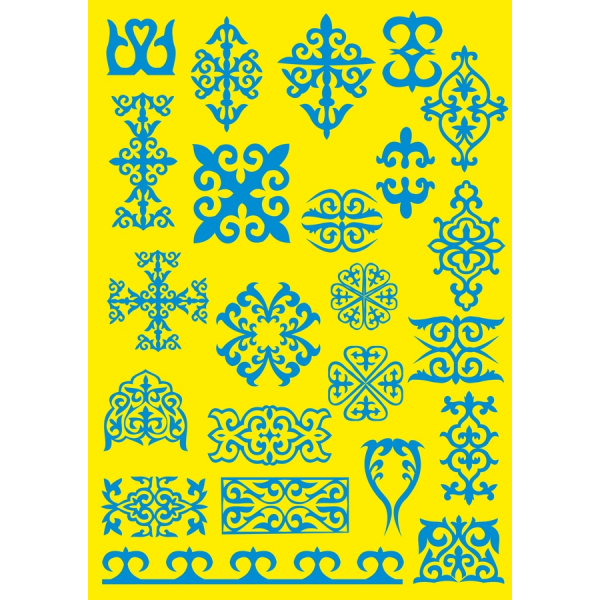 Verzierter Vektor-Clipart - Set-Blau Blüht Sammlung Verzierter Vektor-Clipart - Set-Blau Blüht Sammlung